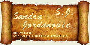 Sandra Jordanović vizit kartica